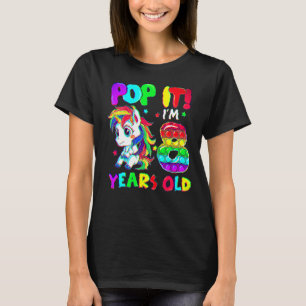 Schattige Eenhoorn Fidget Speelgoed Pop Het Ik Ben T-shirt