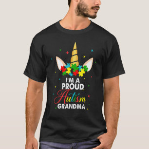 Schattige Eenhoorn Ik Ben Een Trots Autism Tante A T-shirt