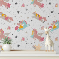 Schattige Eenhoorn Meisje Modern Kinder Patroon