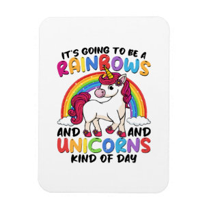 schattige eenhoorn regenboog grappig magneet