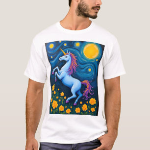 Schattige Eenhoorn Sterrennacht (3) T-shirt