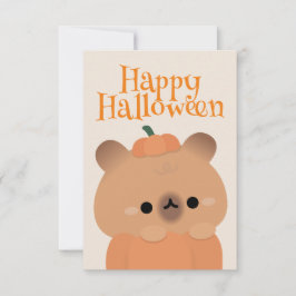 Schattige eenvoudig leuk Halloween feest Bedankkaart