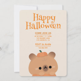 Schattige eenvoudig leuk Halloween feest Kaart