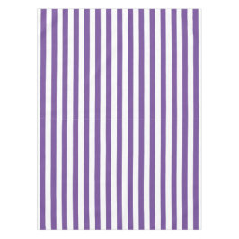 Schattige Eenvoudig Paarse en Wit Gestreept Tafelkleed