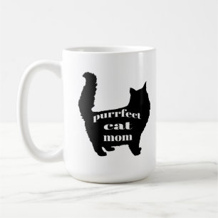 Schattige Eenvoudige Moderne Kattenmoeder Koffiemok