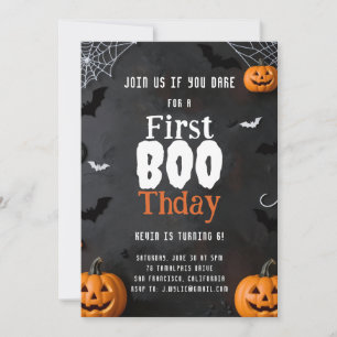 Schattige eerste Boo-verjaardag Halloween verjaard Kaart