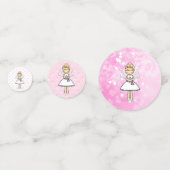 Schattige Eerste Heilige Communie meisje Confetti (Voorkanten)