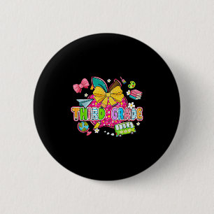 Schattige eerste schooldag Preppy derde klas terug Ronde Button 5,7 Cm