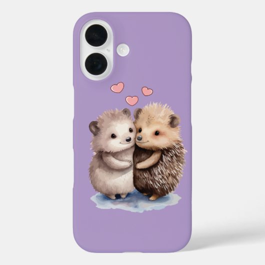 Schattige egel Case-Mate iPhone case (Achterkant)