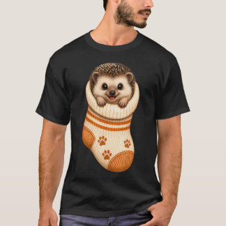 Schattige Egel In Knus Baby Sock Egelmama T-shirt