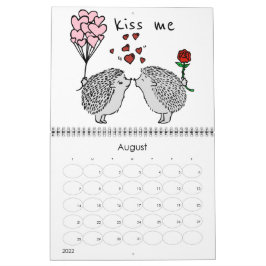 schattige egel kalender