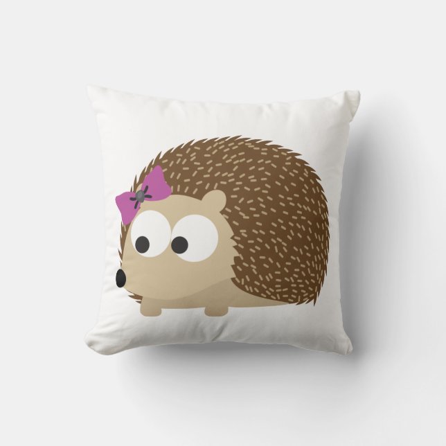schattige egel kussen (Voorkant)
