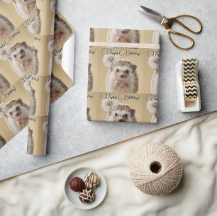 Schattige egel met een paardenbloem cadeaupapier