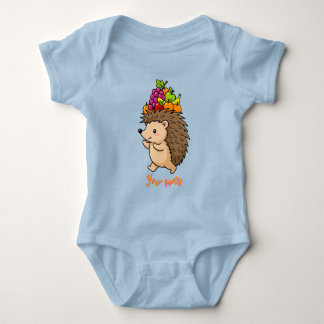 Schattige egel met vers fruit romper
