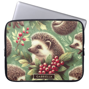 Schattige egel patroon laptop sleeve