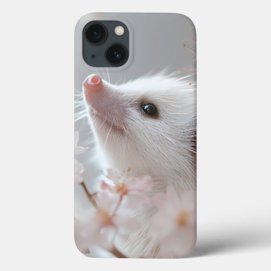 Schattige egel tussen de voorjaarsbloesems Case-Mate iPhone case (Achterkant)