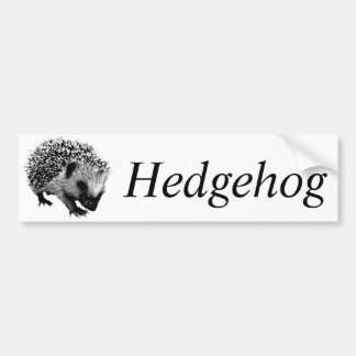Schattige egel. Wildlife Digital Engraving Bumpersticker
