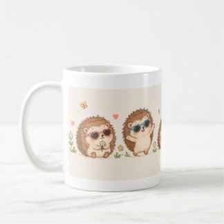 Schattige Egels met Zonnebril Patroon Aardig Koffiemok