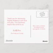 Schattige Ei Baby shower Dank u kaart (Achterkant)