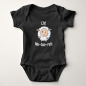 Schattige "Eid Mubarak" Sheep Funny Baby Bodysuit (Voorkant)