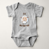 Schattige "Eid Mubarak" Sheep Funny Baby Bodysuit (Voorkant)