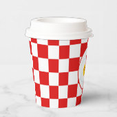 schattige eierbacon Breakfast party of table Papieren Bekers (Rechts)