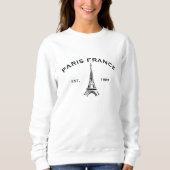 Schattige Eiffel handdoek Paris sweatshirt (Voorkant)