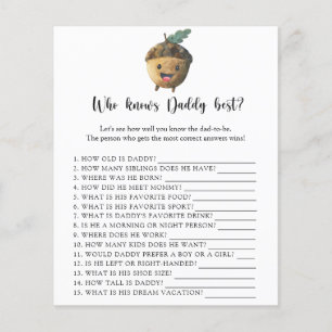 Schattige eikel - Wie weet DADDY beste spel