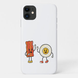 Schattige eitje en spek iPhone 11 hoesje