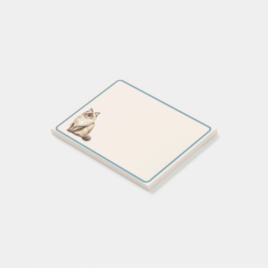 Schattige Elegant Ragdoll Cat Post-it® Notes (Schuin)