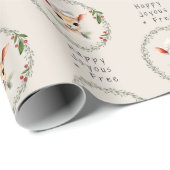 Schattige & Elegant Sober Support Kerstcadeau Cadeaupapier (Rol Hoek)
