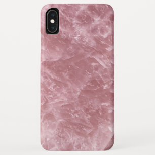 Schattige Elegant Trendy Baby Roze Rozenkwarts Kri iPhone XS Max Hoesje