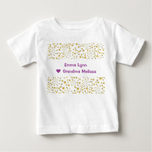Schattige Elegant Trendy Gouden Sterren Naam Liefd