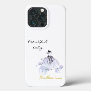 schattige elegante moderne girale bloemen en kledi iPhone 13 pro hoesje