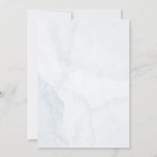 Schattige Elephant Blue is een Boy Baby shower Kaart (Achterkant)