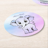 Schattige Elephant Paper Onderzetter (Gebogen)