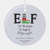Schattige Elf Kerst Ornament - Vakantie Keepsake (Voorkant)
