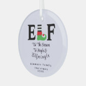 Schattige Elf Kerst Ornament - Vakantie Keepsake (Voorkant links)