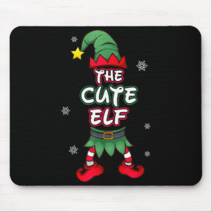 Schattige Elf Kerst Pyjama Pjs Matching Familie Gr Muismat