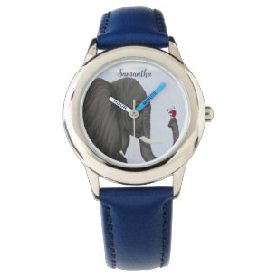 Schattige ellephant en luidolie horloge