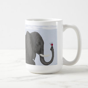 Schattige ellephant en luidolie koffiemok