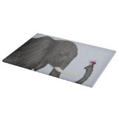 Schattige ellephant en luidolie snijplank (Hoek)