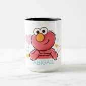 Schattige Elmo | Eigen naam toevoegen Mok (Midden)