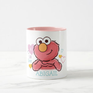 Schattige Elmo Voeg je eigen naam toe Mok