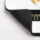 Schattige Emoji Face, gestreept Muismat (Hoek)