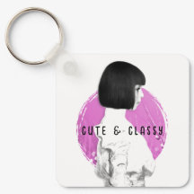 Schattige en Classy Meisje Roze en Zwart