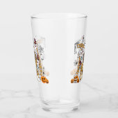 Schattige en Funny Spooky Evil Cats Glas (Rechts)