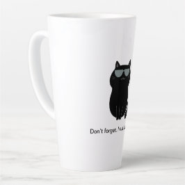 Schattige en grappige kat latte mok