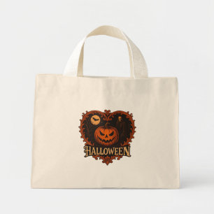 Schattige en griezelige Halloween mini-tas Trick Mini Tote Bag