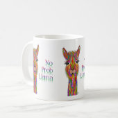Schattige en kleurrijk Geen Prob Llama Mok (Voorkant links)
